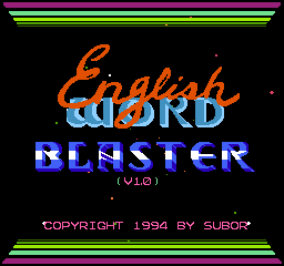 English Word Blaster V1.0